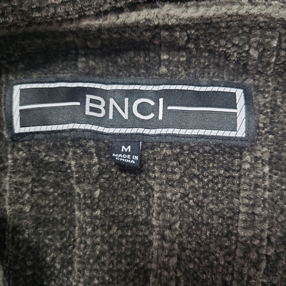 BNCI brown chenille long open front cardigan size medium - Picture 7 of 8